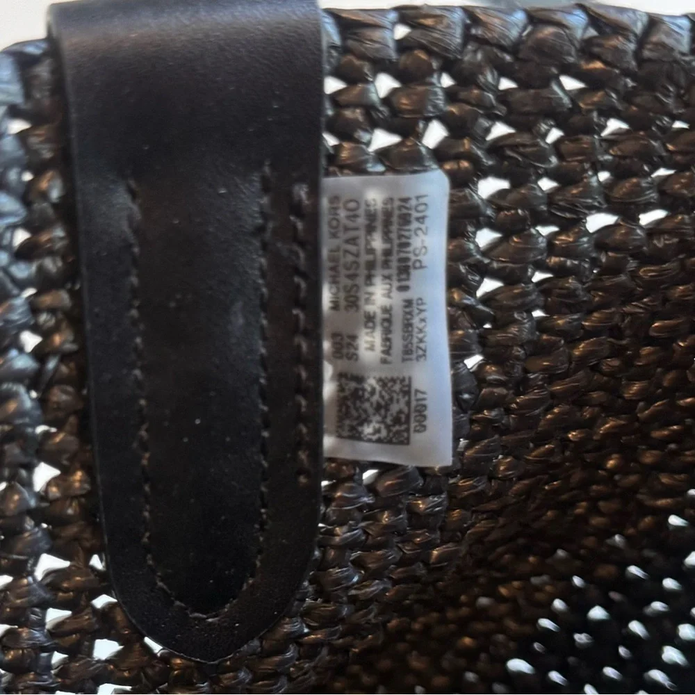 Michael Kors Black Woven Bag